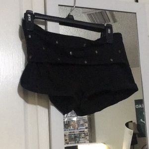 Black short shorts